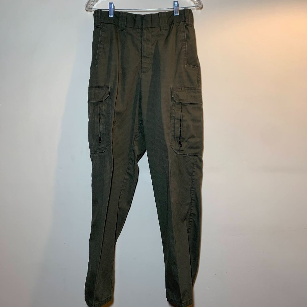 Green Cargo Work Pants - lots of pockets!
